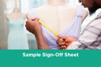 Learn to Make a Product | Template: Sample Sign-Off Sheet